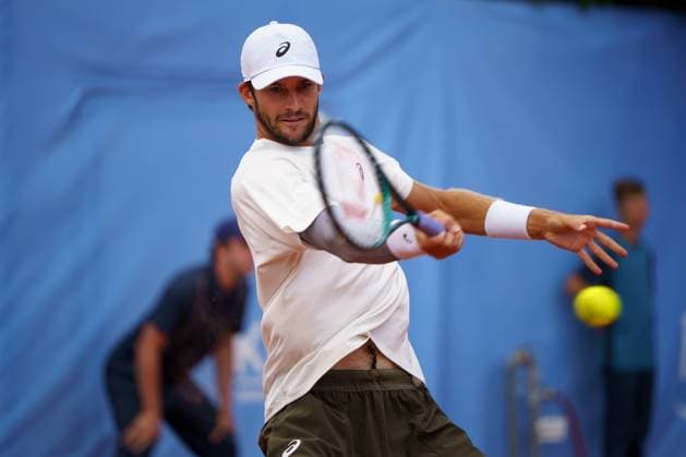 ATP50 Challenger Schwaben Open, Augsburg, 22.08.2025 Henri Squire (GER; Germany) ATP50 Challenger Schwaben Open, Augsburg, 22.08.2025 Copyright: xBEAUTIFULxSPORTSx Pajonkx
