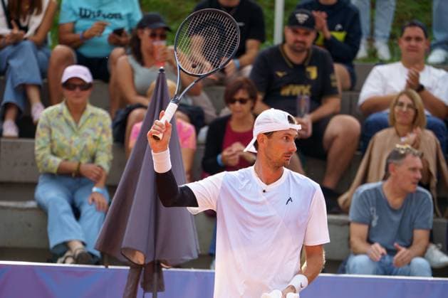 ATP50 Challenger Schwaben Open, Augsburg, 22.08.2025 Alexander Ritschard (SUI; Switzerland) nach dem Sieg im Halbfinale gegen Henri Squire (GER; Germany) ATP50 Challenger Schwaben Open, Augsburg, 22.08.2025 Copyright: xBEAUTIFULxSPORTSx Pajonkx