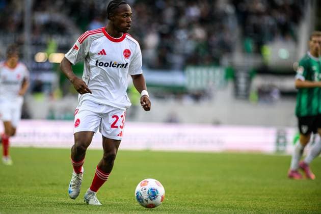 MUNSTER, GERMANY - 22 AUGUST, 2025: Mohamed Ali Zoma, The football match of 2.Bundesliga SC Preussen Munster 1. FC Nurnberg at LVM-Preussenstadion  Copyright: xVITALIIxKLIUIEVx