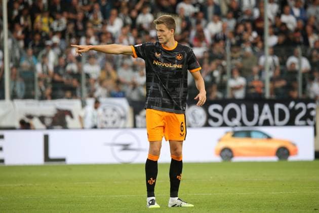 22.08.2025, xmohx, Fussball 2.Bundesliga, SV Elversberg - 1.FC Kaiserslautern v.l. Fabian Kunze (1. FC Kaiserslautern) (DFL DFB REGULATIONS PROHIBIT ANY USE OF PHOTOGRAPHS as IMAGE SEQUENCES and or QUASI-VIDEO) Elversberg