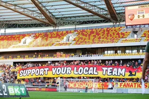 FOOTBALL : Le Mans FC vs SC Bastia - Ligue 2 - Journee 3 - 22 08 2025 Supporters du Mans FC - Ambiance Le MansFrance  Copyright: xBaptistexAutissierx