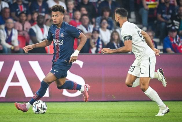 August 22, 2025, Paris, France, France: Desire DOUE of PSG during the Ligue 1 match between Paris Saint-Germain (PSG) and Angers SCO at Parc des Princes Stadium on August 22, 2025 in Paris, France. Paris France - ZUMAm308 20250822_zsp_m308_002 Copyright: xMatthieuxMirvillex