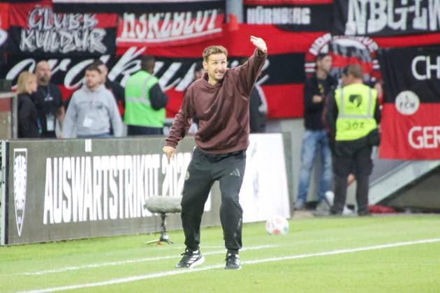 22.08.2025, xgrfx, Fussball 2.Bundesliga, Preußen Münster - 1.FC Nürnberg v.l. Miroslav Klose (1.FC Nürnberg) (DFL DFB REGULATIONS PROHIBIT ANY USE OF PHOTOGRAPHS as IMAGE SEQUENCES and or QUASI-VIDEO) Münster