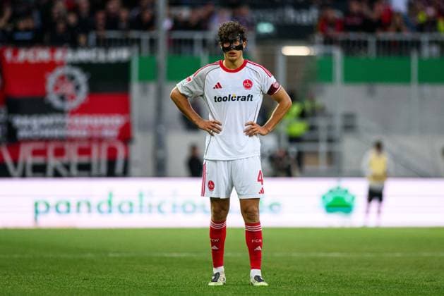 MUNSTER, GERMANY - 22 AUGUST, 2025: Fabio Gruber, The football match of 2.Bundesliga SC Preussen Munster 1. FC Nurnberg at LVM-Preussenstadion  Copyright: xVITALIIxKLIUIEVx