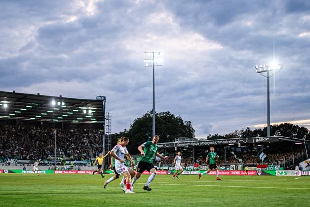 MUNSTER, GERMANY - 22 AUGUST, 2025: Artem Stepanov, The football match of 2.Bundesliga SC Preussen Munster 1. FC Nurnberg at LVM-Preussenstadion  Copyright: xVITALIIxKLIUIEVx