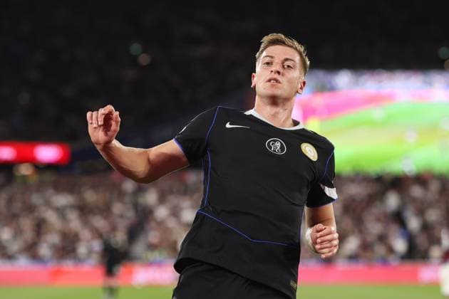 West Ham v Chelsea 22 August 2025, London - Premier League Football - West Ham United v Chelsea - Liam Delap of Chelsea - Photo: Charlotte Wilson Offside. London UK Copyright: xCharlottexWilsonx xOffsidexOffside