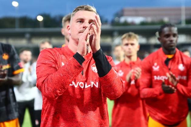 22.08.2025, xmohx, Fussball 2.Bundesliga, SV Elversberg - 1.FC Kaiserslautern v.l. Marlon Ritter (1. FC Kaiserslautern) Enttäuscht, traurig, frustriert (DFL DFB REGULATIONS PROHIBIT ANY USE OF PHOTOGRAPHS as IMAGE SEQUENCES and or QUASI-VIDEO) Elversberg