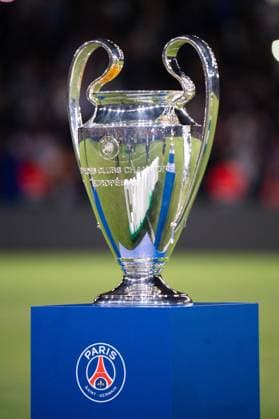 FOOTBALL : PSG vs Angers - Ligue1 - 22 08 2025 Illustration of Champions League trophy during the Ligue 1 match between Paris Saint Germain and Angers SCO at Parc Des Princes on August 22 , 2025 in Paris, France. ( Photo by Federico Pestellini PsnewZ ) - ParisFrance  Copyright: xx