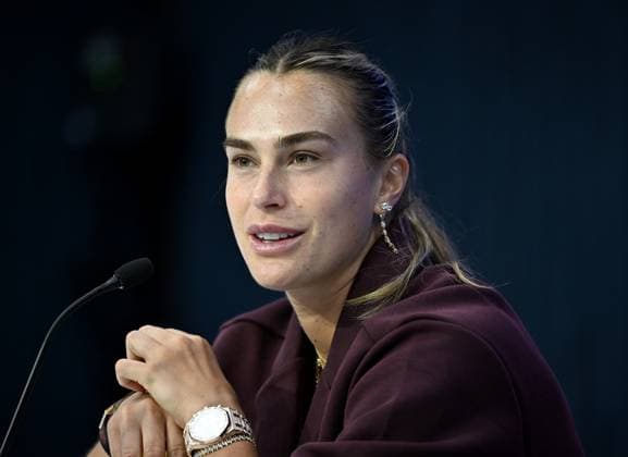 US Open Media Day at the USTA Billie Jean King National Tennis Center on Featuring: Aryna Sabalenka Where: Flushing Meadows, New York, United States When: 22 Aug 2025 Credit: Robert Bell INSTARimages EDITORIAL USE ONLY. NOT FOR USE BY NEWSPAPERS BASED IN THE UK. Copyright: xx instar55001309