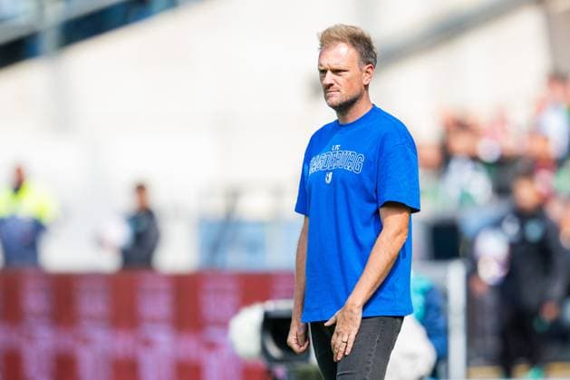 23.08.2025 - Fußball, 2025 2026, 2. Bundesliga, 3. Spieltag, Hannover 96 - 1. FC Magdeburg: Markus Fiedler (Trainer - Magdeburg) DFL REGULATIONS PROHIBIT ANY USE OF PHOTOGRAPHS AS IMAGE SEQUENCES AND OR QUASI-VIDEO.