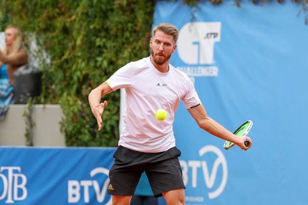 im Bild Cedrik-Marcel Stebe (GER), Cedrik-Marcel Stebe (GER) vs. Alexander Ritschard (SUI), ATP, Tennis Herren Challenger Schwaben Open, Herren, Finale, Einzel, Tennis, 23.08.2025 Augsburg Bayern Deutschland