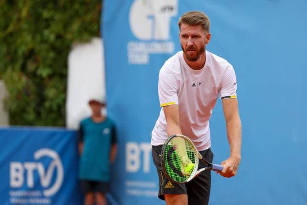 im Bild Cedrik-Marcel Stebe (GER), Cedrik-Marcel Stebe (GER) vs. Alexander Ritschard (SUI), ATP, Tennis Herren Challenger Schwaben Open, Herren, Finale, Einzel, Tennis, 23.08.2025 Augsburg Bayern Deutschland