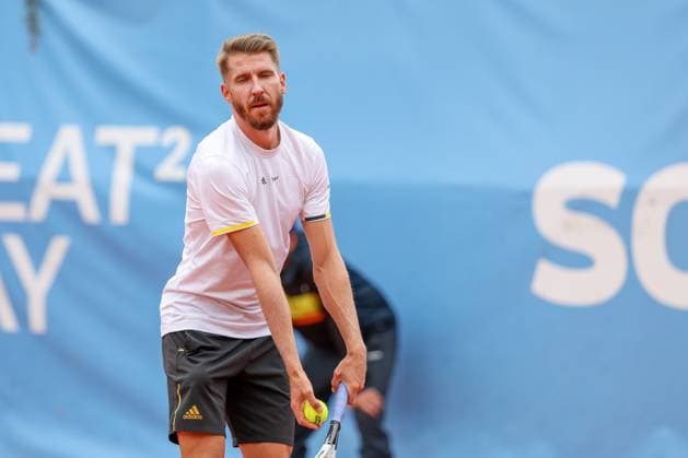 im Bild Cedrik-Marcel Stebe (GER), Cedrik-Marcel Stebe (GER) vs. Alexander Ritschard (SUI), ATP, Tennis Herren Challenger Schwaben Open, Herren, Finale, Einzel, Tennis, 23.08.2025 Augsburg Bayern Deutschland