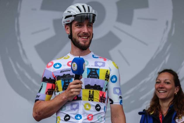 Radsport UCI ProSeries Men Elite LIDL Deutschland Tour 2025 Etappe 3 Arnsberg - Kassel am 23.08.2025 Jonas Rutsch ( INTERMARCHE - WANTY ) im Community Jersey