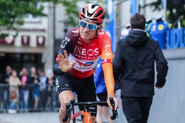 Radsport UCI ProSeries Men Elite LIDL Deutschland Tour 2025 Etappe 3 Arnsberg - Kassel am 23.08.2025 Geraint Thomas ( INEOS GRENADIERS )