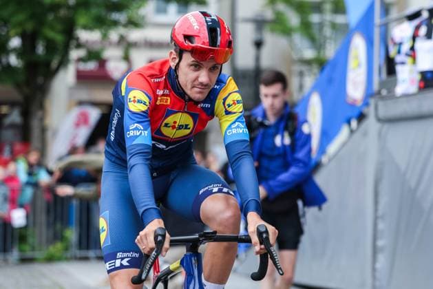 Radsport UCI ProSeries Men Elite LIDL Deutschland Tour 2025 Etappe 3 Arnsberg - Kassel am 23.08.2025 Patrick Konrad ( LIDL - Trek )