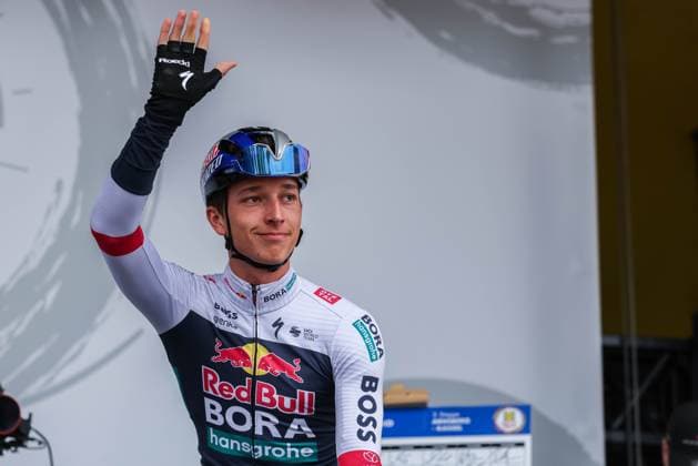 Radsport UCI ProSeries Men Elite LIDL Deutschland Tour 2025 Etappe 3 Arnsberg - Kassel am 23.08.2025 Florian Lipowitz ( RED BULL - BORA - HANSGROHE )