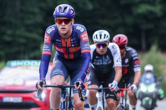 Radsport UCI ProSeries Men Elite LIDL Deutschland Tour 2025 Etappe 3 Arnsberg - Kassel am 23.08.2025 Enzo Leijnse ( TEAM PICNIC POSTNL )