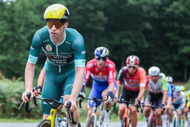 Radsport UCI ProSeries Men Elite LIDL Deutschland Tour 2025 Etappe 3 Arnsberg - Kassel am 23.08.2025 James Matthew Brennan ( TEAM VISMA LEASE A BIKE )