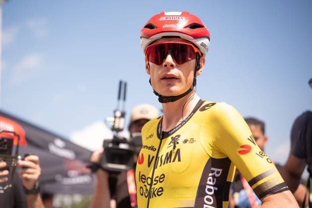 Sport Bilder des Tages VINGEGAARD Jonas during the 1st stage of the La Vuelta, tour of Spain cycling race, from Venaria to Novara. The race starts in Piedmont, Italy, where the first four stages take place. Italy Saturday, Aug 23, 2025. - cycling  Copyright: xMarcoxAlpozzi LaPressex