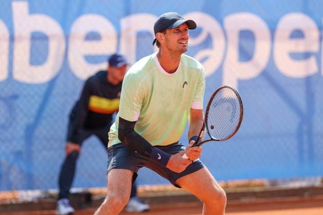 im Bild, Alexander Ritschard (SUI), Cedrik-Marcel Stebe (GER) vs. Alexander Ritschard (SUI), ATP, Tennis Herren Challenger Schwaben Open, Herren, Finale, Einzel, Tennis, 23.08.2025 Augsburg Bayern Deutschland