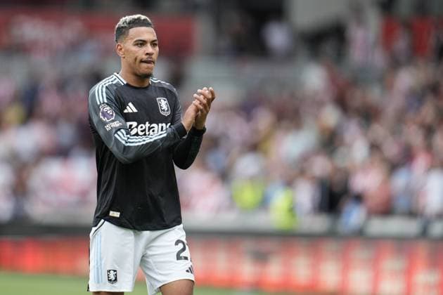 Premier League Brentford v Aston Villa Morgan Rogers of Aston Villa during the Premier League match Brentford vs Aston Villa at The Gtech Community Stadium, London, United Kingdom, 23rd August 2025 (Photo by Harvey Murphy News Images) Copyright: xHarveyxMurphy NewsxImagesx