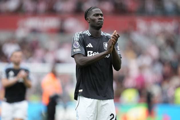 Premier League Brentford v Aston Villa Amadou Onana of Aston Villa during the Premier League match Brentford vs Aston Villa at The Gtech Community Stadium, London, United Kingdom, 23rd August 2025 (Photo by Harvey Murphy News Images) Copyright: xHarveyxMurphy NewsxImagesx