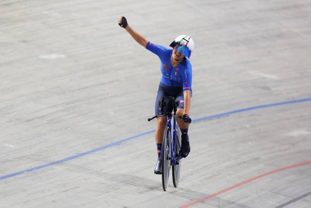 2025 UCI Junior Track World Championships Picture by Alex Whitehead SWpix.com - 20 08 2025 - Cycling - 2025 UCI Junior Track World Championships - Omnisport, Apeldoorn, Netherlands - Women Kilo Time Trial Final - Matilde Cenci (Italy) wins the Women Kilo Time Trial World Championship, WM, Weltmeisterschaft Copyright: x xSWpix.comx(t axPhotographyxHubxLtd)xAlexxWhitehead SWpix.comx SWP-3030-0934