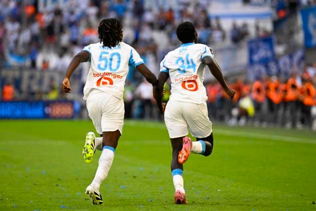 FOOTBALL : Olympique de Marseille VS Paris FC - Ligue 1 Mcdonald s - 23 08 2025 Joy OM - Ligue 1 Mcdonald s match between Olympique de Marseille and Paris Football Club on 23rd August 2025 at the Orange VÃ lodrome Stadium in Marseille. MarseilleFrance  Copyright: xWilliamxCannarellax