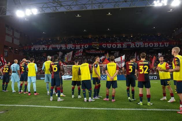 Serie A, Day 1, 23-08-2023, Genova, Stadio Ferraris, Genoa - Lecce, in the photo: Genoa end match  Copyright: xGabrielexSiri IPAxSportx xipa-agency.netx xx IPA_63065563 IPA_Agency_IPA63065563