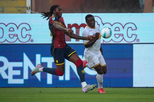 Serie A, Day 1, 23-08-2023, Genova, Stadio Ferraris, Genoa - Lecce, in the photo: Norton Cuffy and Banda  Copyright: xGabrielexSiri IPAxSportx xipa-agency.netx xx IPA_63065635 IPA_Agency_IPA63065635