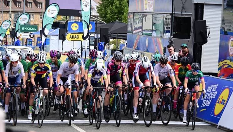 23.08.2025 xkhx Lidl Deutschland Tour 2025 - 3. Etappe von Arnsberg nach Kassel Die LichtBlick Newcomer Tour ist ein Nachwuchsrennen für U17, U 17 Frauen