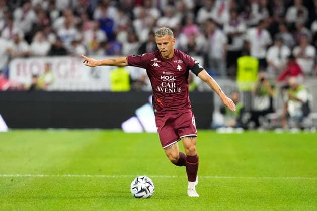 Olympique Lyonnais v FC Metz - Ligue 1 McDonald s 2025 2026 10 Gauthier HEIN (fcm) during Ligue 1 McDonald s match between Lyon and Metz at Groupama Stadium on August 23, 2025 in Lyon, France. Lyon France  Copyright: xFEPx 776370858