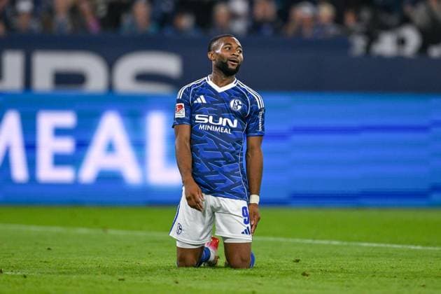 23.08.2025, Fussball, 2. Bundesliga, Saison 2025 2026, 3. Spieltag, FC Schalke 04 - VfL Bochum, Moussa Sylla (FC Schalke 04) xRHR-FOTO YYx