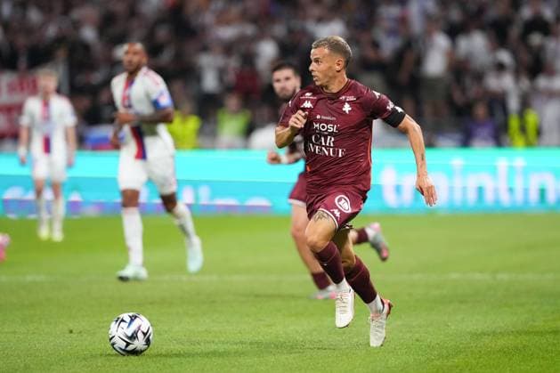Olympique Lyonnais v FC Metz - Ligue 1 McDonald s 2025 2026 10 Gauthier HEIN (fcm) during Ligue 1 McDonald s match between Lyon and Metz at Groupama Stadium on August 23, 2025 in Lyon, France. Lyon France  Copyright: xFEPx 776370858