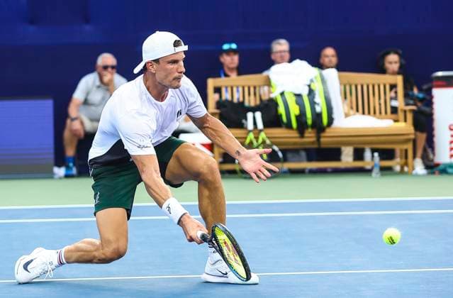 August 23, 2025: Marton Fucsovics wins Winston Salem Open. Winston-Salem Open Finals (Marton Fucsovics and Botic Van De Zandschulp) , ATP, Tennis Herren Tour, Wake Forest Tennis Complex, Winston Salem, North Carolina. . CSM Winston Salem United States of America - ZUMAc04_ 20250823_zma_c04_071 Copyright: xDavidxBeachx