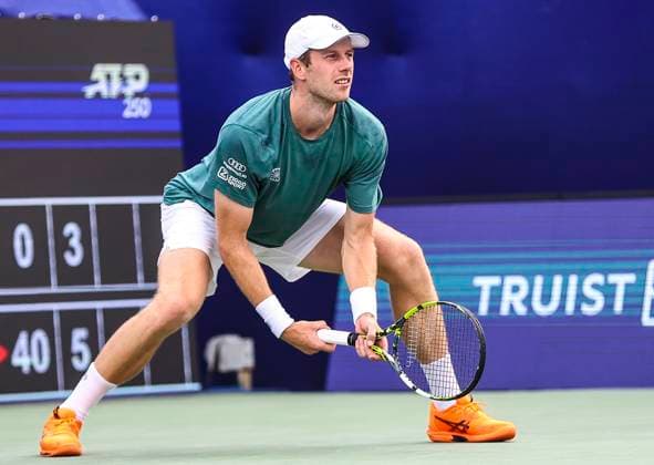 August 23, 2025: Botic Van De Zandschulp was runner-up at the Winston Salem Open. Winston-Salem Open Finals (Marton Fucsovics and Botic Van De Zandschulp) , ATP, Tennis Herren Tour, Wake Forest Tennis Complex, Winston Salem, North Carolina. . CSM Winston Salem United States of America - ZUMAc04_ 20250823_zma_c04_243 Copyright: xDavidxBeachx