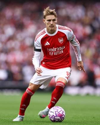 Arsenal v Leeds United 23 August 2025, London - Premier League Football - Arsenal v Leeds United - Martin Odegaard of Arsenal - Photo: Jacques Feeney Offside. London UK Copyright: xJacquesxFeeneyx xOffsidexOffside