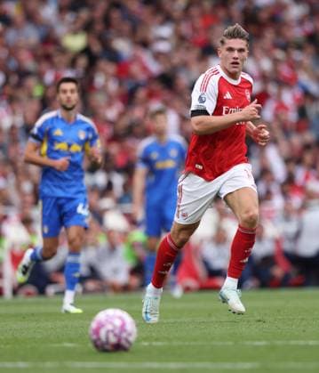 Viktor Gyokeres (A) at the Arsenal v Leeds United EPL match, at the Emirates Stadium, London, UK on 23rd August, 2025. 
