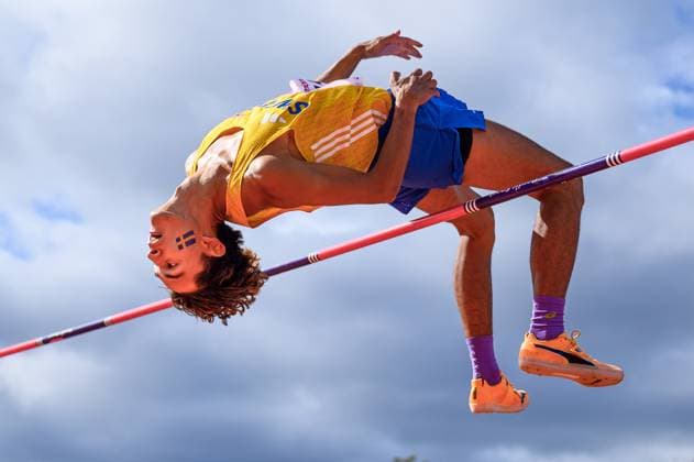 250824 Melwin Lycke Holm of Sweden competes in men s high jump during day 3 of the athletics gala Finnkampen on August 24, 2025 in Stockholm. Photo: Jonathan Näckstrand BILDBYRAN COP 94 JM0722 bbeng friidrott athletics friidrett finnkampen finnkampen 2025 sverige höjdhopp *** 250824 Melwin Lycke Holm of Sweden competes in men s high jump during day 3 of the athletics gala Finnkampen on August 24, 2025 in Stockholm Photo Jonathan Näckstrand BILDBYRAN COP 94 JM0722 bbeng friidrott athletics friidrett finnkampen finnkampen 2025 sverige höjdhopp  Copyright: JONATHANxNÄCKSTRAND BB250824JN015