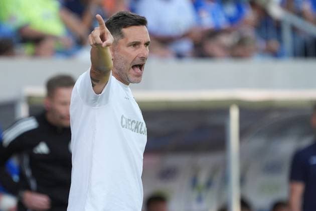 Trainer Stefan Leitl (Hertha BSC Berlin) unzufrieden - 24.08.2025 2. Bundesliga, Saison 25 26: SV Darmstadt 98 vs. Hertha BSC Berlin, Stadion am Boellenfalltor, 3. Spieltag, emonline, emspor,