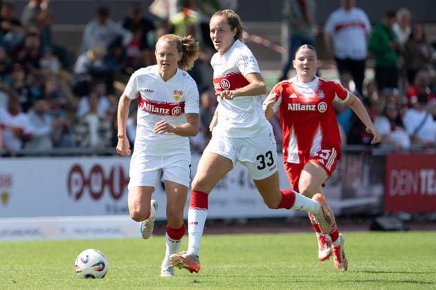 GER, VfB Stuttgart Frauen vs. FC Bayern Muenchen Frauen II, Fussball, 2. Frauen-Bundesliga, 1. Spieltag, Spielzeit 2025 2026, 24.08.2025, GER, VfB Stuttgart Frauen vs. FC Bayern Muenchen Frauen II, Fussball, 2. Frauen-Bundesliga, 1. Spieltag, Spielzeit 2025 2026, 24.08.2025, Stuttgart Copyright: xEibner-Pressefoto EdwardxCheungx EP_ECG