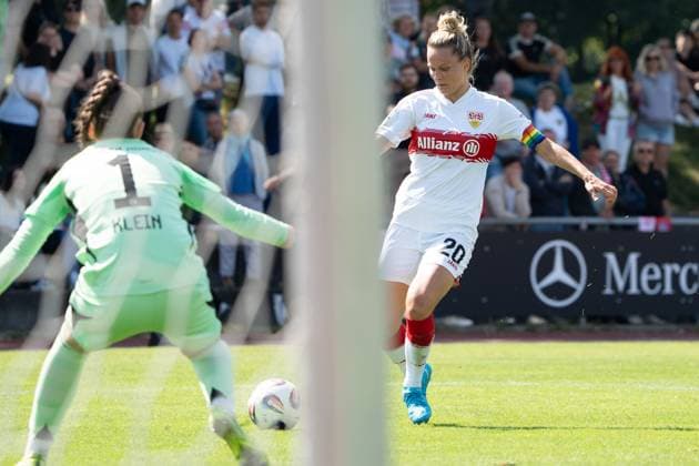 Jana Beuschlein (VFB Stuttgart Frauen, 20), GER, VfB Stuttgart Frauen vs. FC Bayern Muenchen Frauen II, Fussball, 2. Frauen-Bundesliga, 1. Spieltag, Spielzeit 2025 2026, 24.08.2025, GER, VfB Stuttgart Frauen vs. FC Bayern Muenchen Frauen II, Fussball, 2. Frauen-Bundesliga, 1. Spieltag, Spielzeit 2025 2026, 24.08.2025, Stuttgart Copyright: xEibner-Pressefoto EdwardxCheungx EP_ECG