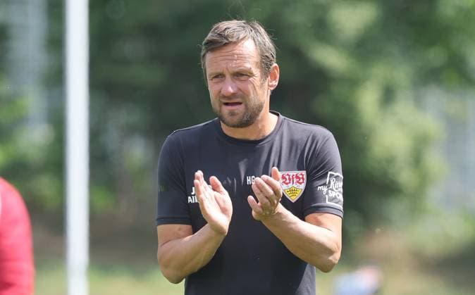 Stuttgart , Fußball 2. Bundesliga , VfB Stuttgart Frauen vs. FC Bayern München Frauen II , Trainer Heiko Gerber ( VfB )