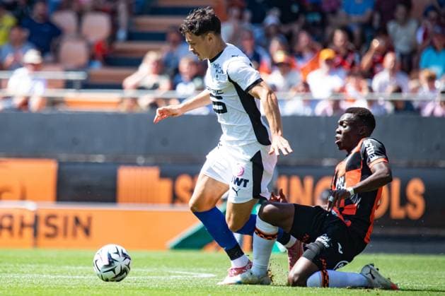 FOOTBALL : FC Lorient vs Stade Rennais - Ligue 1 - JournÃ e 2 - 24 08 2025 Fabian Rieder (Stade Rennais) LorientFrance  Copyright: xBaptistexAutissierx
