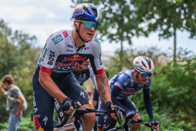 Radsport UCI ProSeries Men Elite LIDL Deutschland Tour 2025 Etappe 4 Halle - Magdeburg am 24.08.2025 Romet Pajur ( RED BULL - BORA - HANSGROHE )