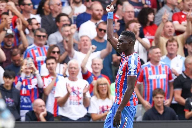 Crystal Palace v Nottingham Forest Premier League 24 08 2025. GOAL 1-0 IsmaÃ¯la Sarr of Crystal Palace scores a goal and celebrates during the Premier League match between Crystal Palace and Nottingham Forest at Selhurst Park, London, England on 24 August 2025. London Selhurst Park Greater London England Editorial use only DataCo restrictions apply See www.football-dataco.com , Copyright: xPaulxPhelanx PSI-22678-0017