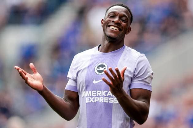 Premier League Everton v Brighton and Hove Albion Danny Welbeck of Brighton & Hove Albion reacts during the Premier League match Everton vs Brighton and Hove Albion at Hill Dickinson Stadium, Liverpool, United Kingdom, 24th August 2025 (Photo by Mark Cosgrove News Images) Liverpool Hill Dickinson Stadium Merseyside United Kingdom Copyright: xMarkxCosgrove NewsxImagesx