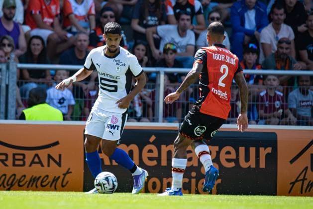 FOOTBALL : FC Lorient vs Stade Rennais - Ligue 1 - JournÃ e 2 - 24 08 2025 Ludovic Blas (Stade Rennais) LorientFrance  Copyright: xBaptistexAutissierx