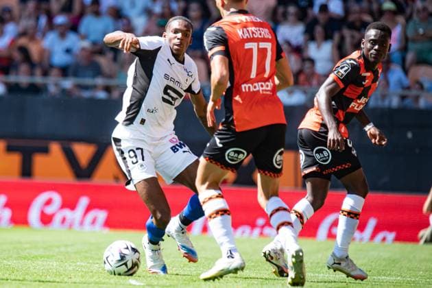 FOOTBALL : FC Lorient vs Stade Rennais - Ligue 1 - JournÃ e 2 - 24 08 2025 Jeremy Jacquet (Stade Rennais) LorientFrance  Copyright: xBaptistexAutissierx